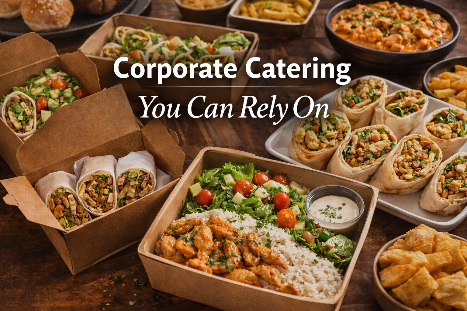 Professional corporate catering setup by Catered Breaks GTA
