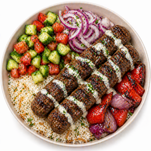 beef shish kabab bowl